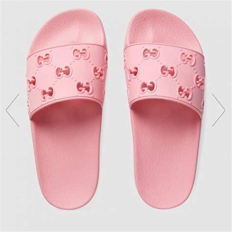 pink slides gucci|gucci flip flops for women.